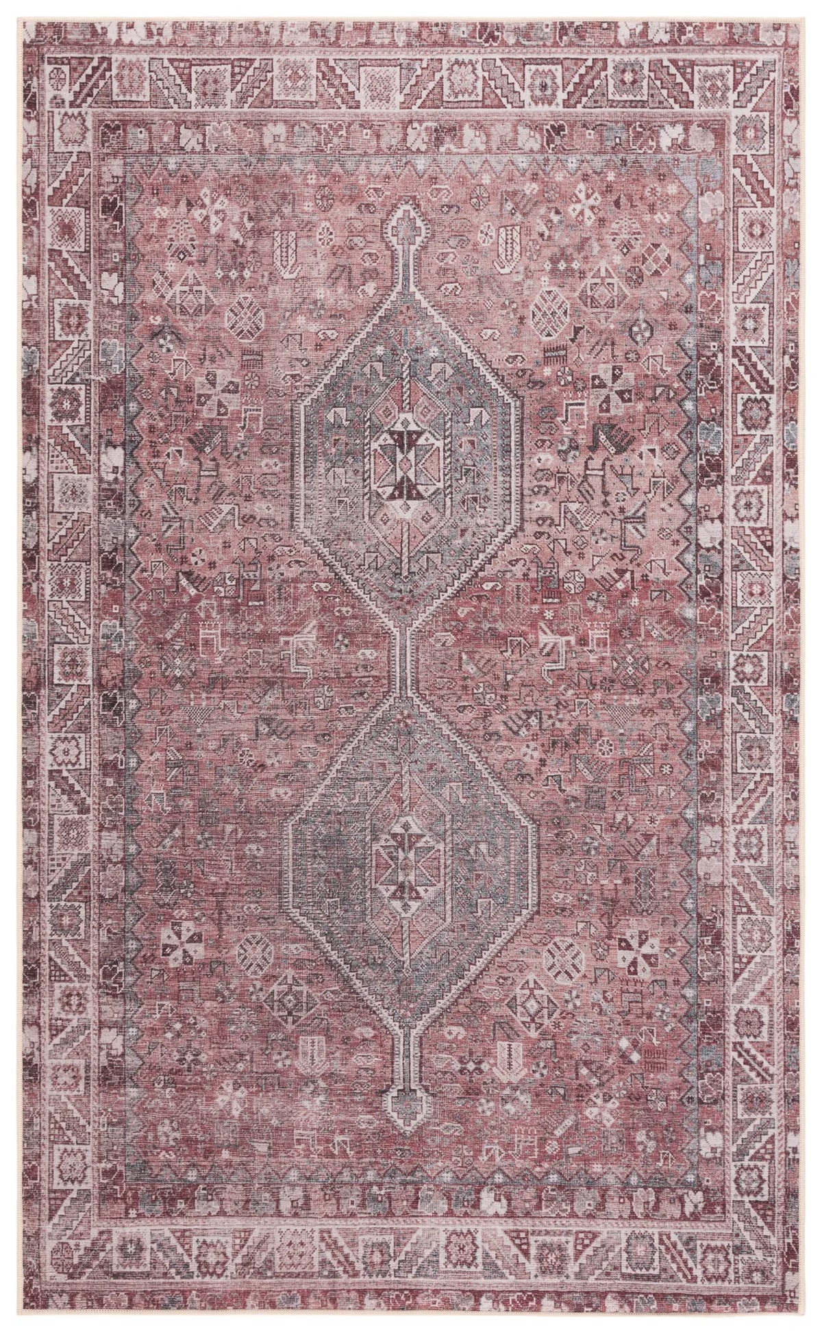 Safavieh Tucson 3'-0" x 5'-0" Rug in Light Rust / Beige