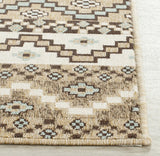 Safavieh Veranda 2'-7" x 5'-0" Rug in Creme / Brown