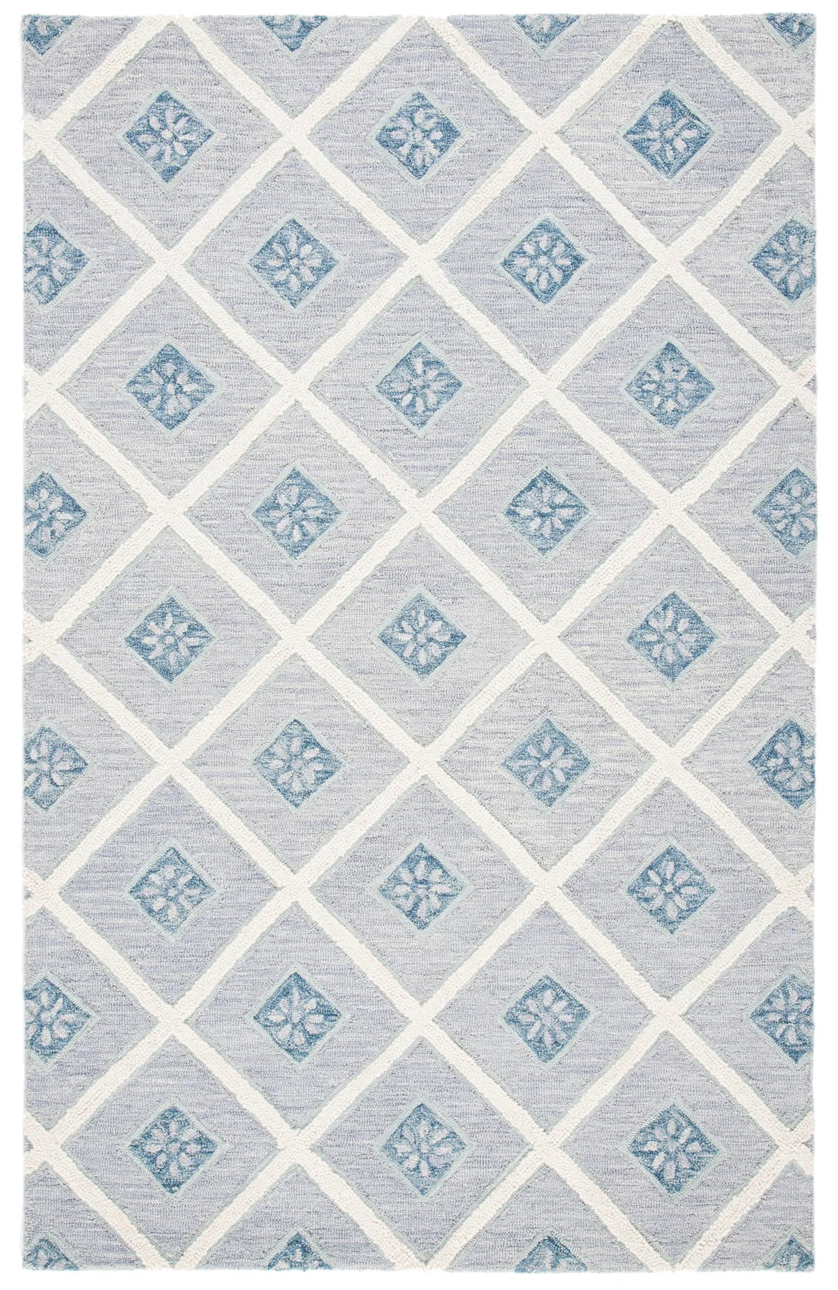 Safavieh Metro 5'-0" x 8'-0" Rug in Blue / Ivory