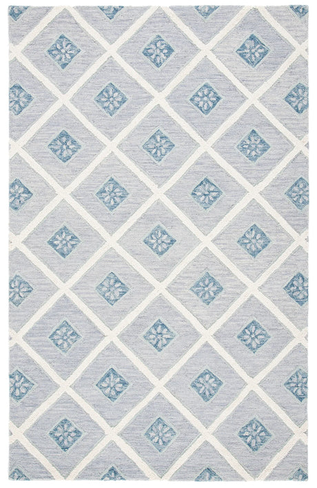 Safavieh Metro 5'-0" x 8'-0" Rug in Blue / Ivory