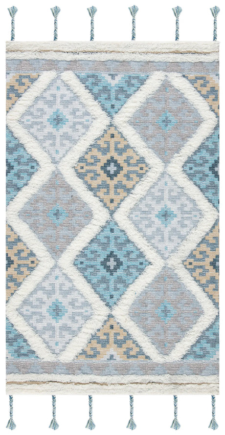 Safavieh Saffron 3'-0" x 5'-0" Rug in Ivory / Turquoise