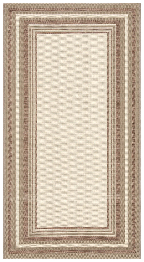 Safavieh Courtyard 2'-7" x 5'-0" Rug in Beige / Dark Beig