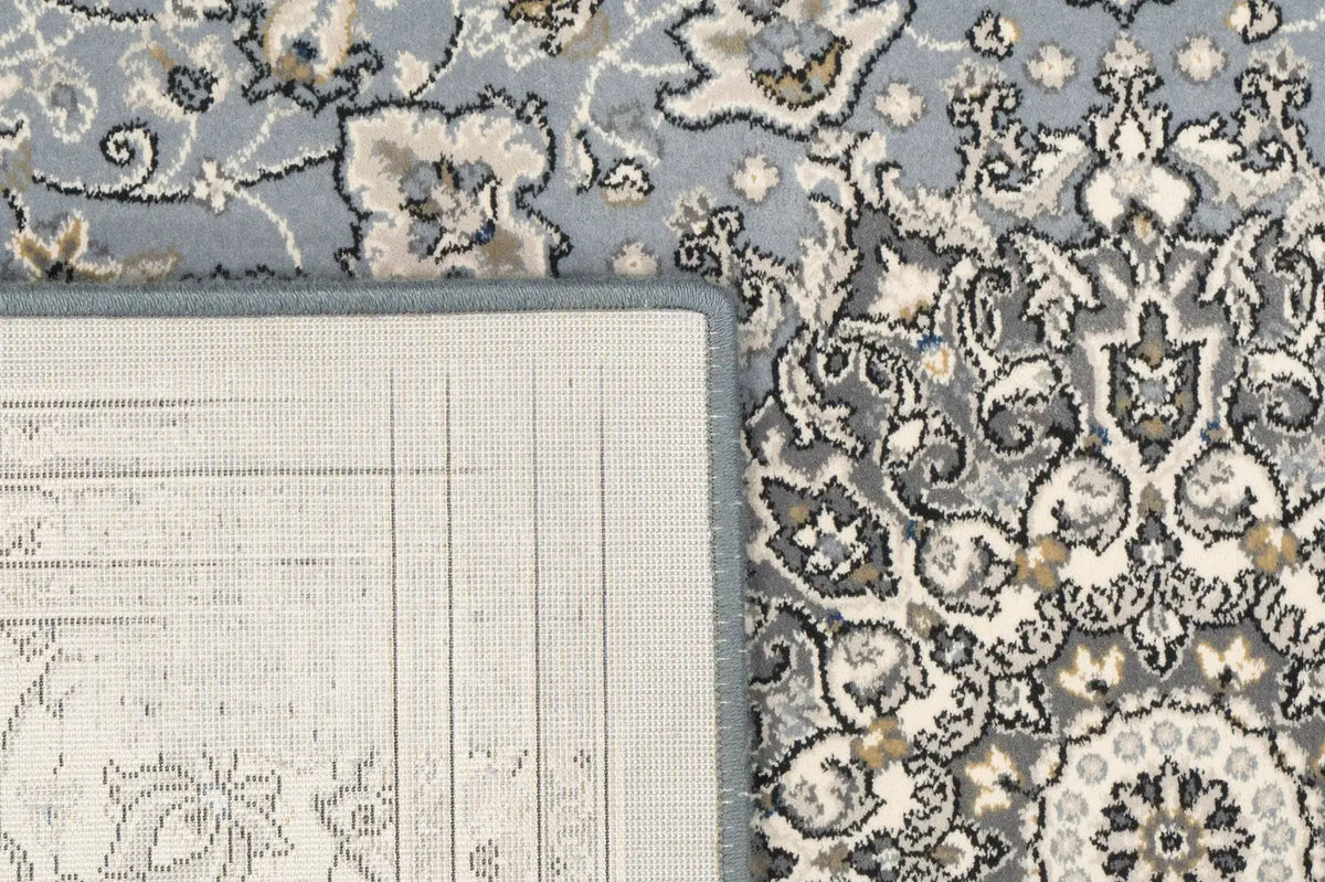 Dynamic Rugs Ancient Garden 57119 Steel Blue / Cream Rugs - Corner