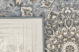Dynamic Rugs Ancient Garden 57119 Steel Blue / Cream Rugs - Corner