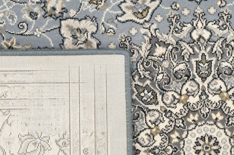 Dynamic Rugs Ancient Garden 57119 Steel Blue / Cream Rugs - Corner