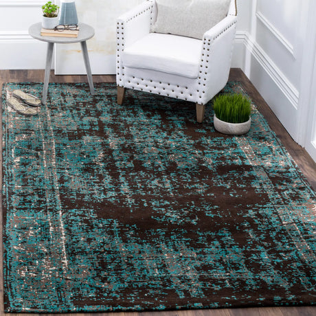Safavieh Classic Vintage 4'-0" x 6'-0" Rug in Teal / Brown