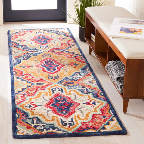 Safavieh Aspen 2'-3" x 7'-0" Rug in Blue / Rust