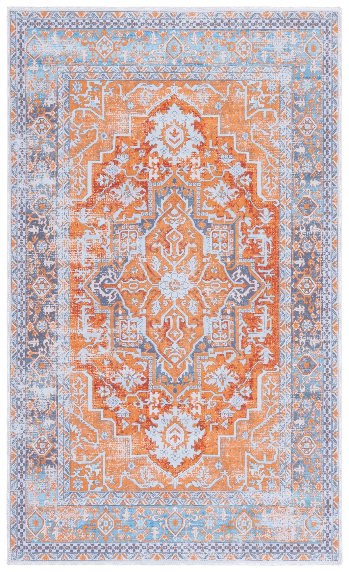 Safavieh Arizona 3'-0" x 5'-0" Rug in Rust / Grey