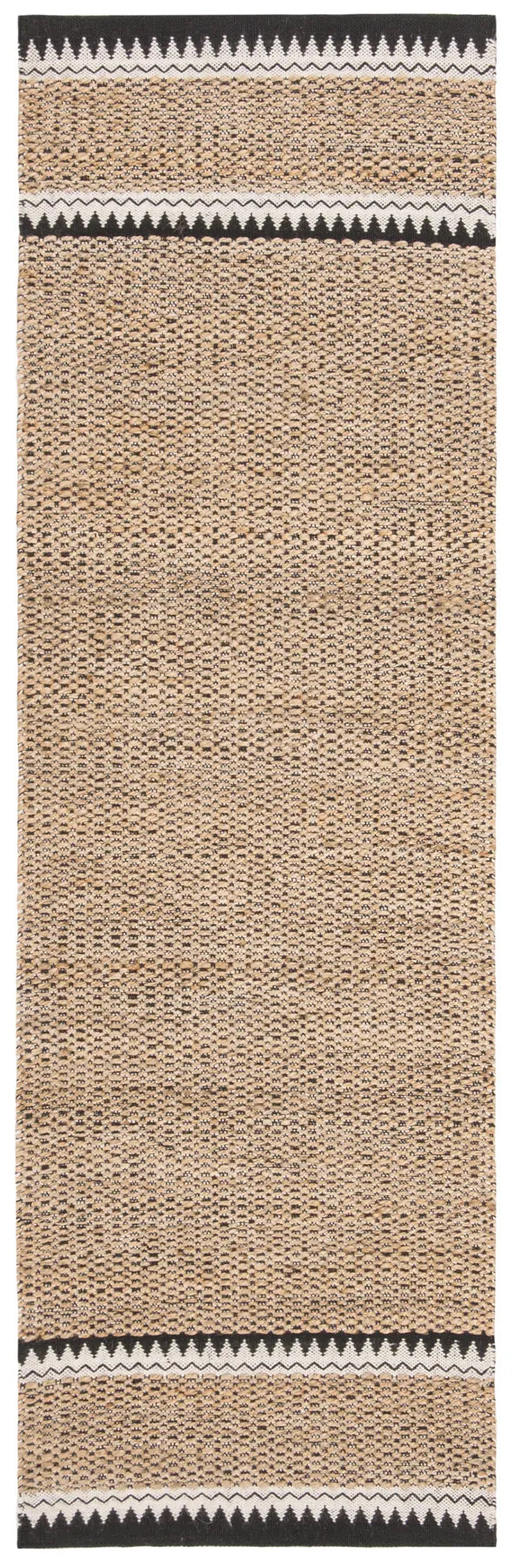 Safavieh Natural Fiber 2'-3" x 10'-0" Rug in Natural / Black