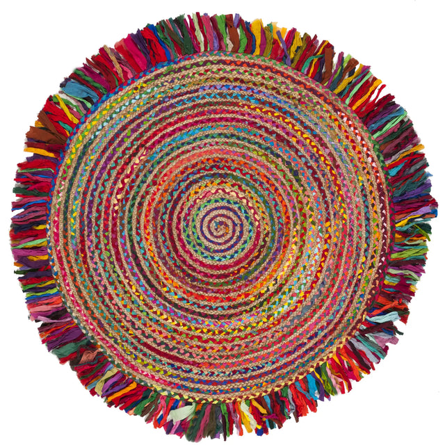 Safavieh Cape Cod 4'-0" x 4'-0" Rug in Ivory / Red