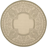 Safavieh Courtyard 6'-7" x 6'-7" Rug in Natural / Olive