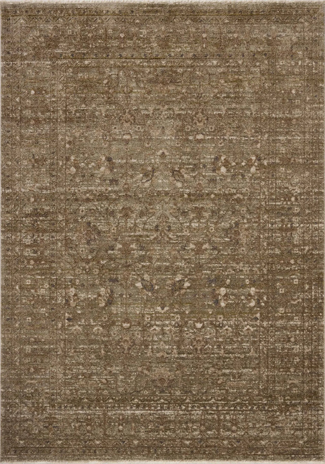 Loloi Haywood HYD-01 Sage / Brown Rug - main flat