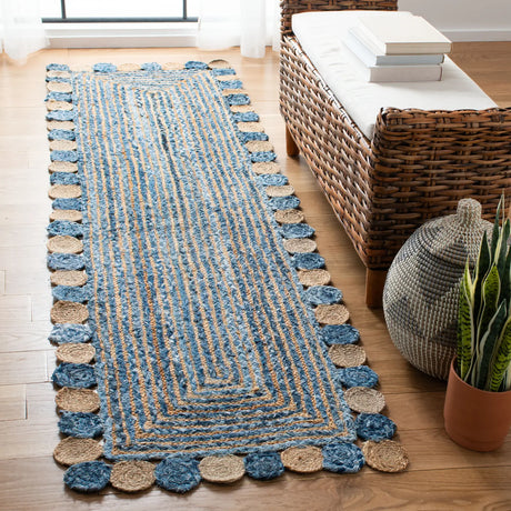 Safavieh Cape Cod 2'-3" x 10'-0" Rug in Blue / Beige