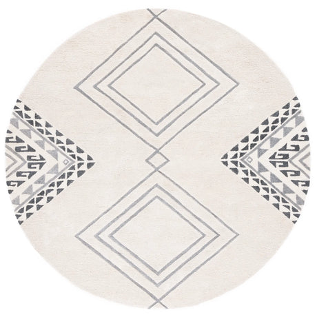 Safavieh Casablanca 7'-0" x 7'-0" Rug in Ivory / Grey