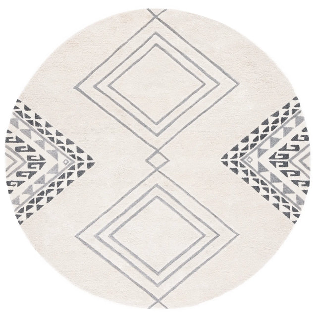 Safavieh Casablanca 7'-0" x 7'-0" Rug in Ivory / Grey