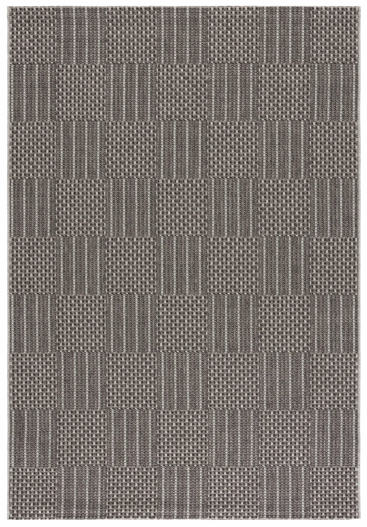 Safavieh Sisal All-Weather 4'-0" x 6'-0" Rug in Black / Grey