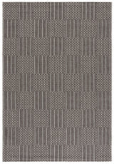 Safavieh Sisal All-Weather 4'-0" x 6'-0" Rug in Black / Grey