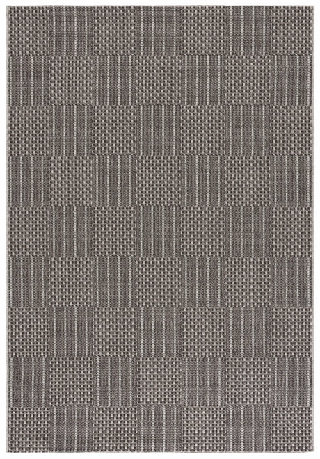 Safavieh Sisal All-Weather 4'-0" x 6'-0" Rug in Black / Grey