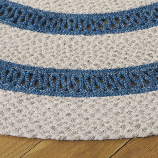 Safavieh Braided 5'-0" x 5'-0" Rug in Blue / Grey