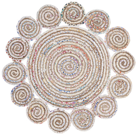 Safavieh Cape Cod 4'-0" x 4'-0" Rug in Ivory / Multi