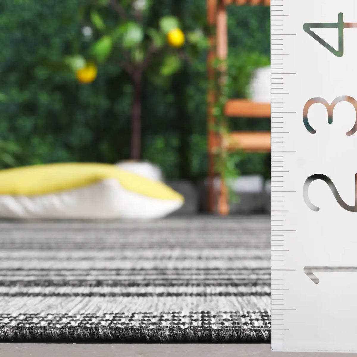 Safavieh Beach House 4'-0" x 6'-0" Rug in Grey / Charcoal