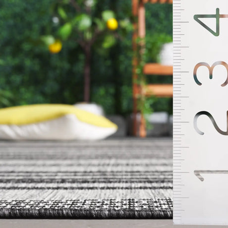 Safavieh Beach House 4'-0" x 6'-0" Rug in Grey / Charcoal