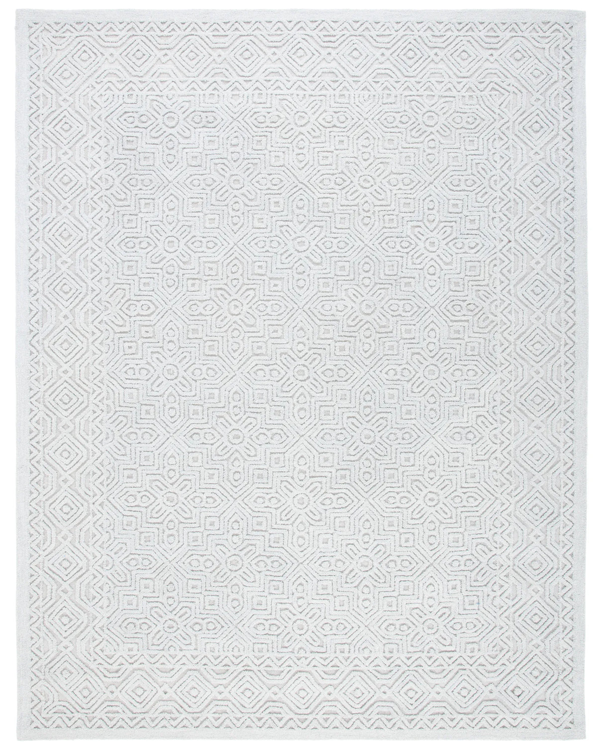 Safavieh Textural 10'-0" x 14'-0" Rug in Silver