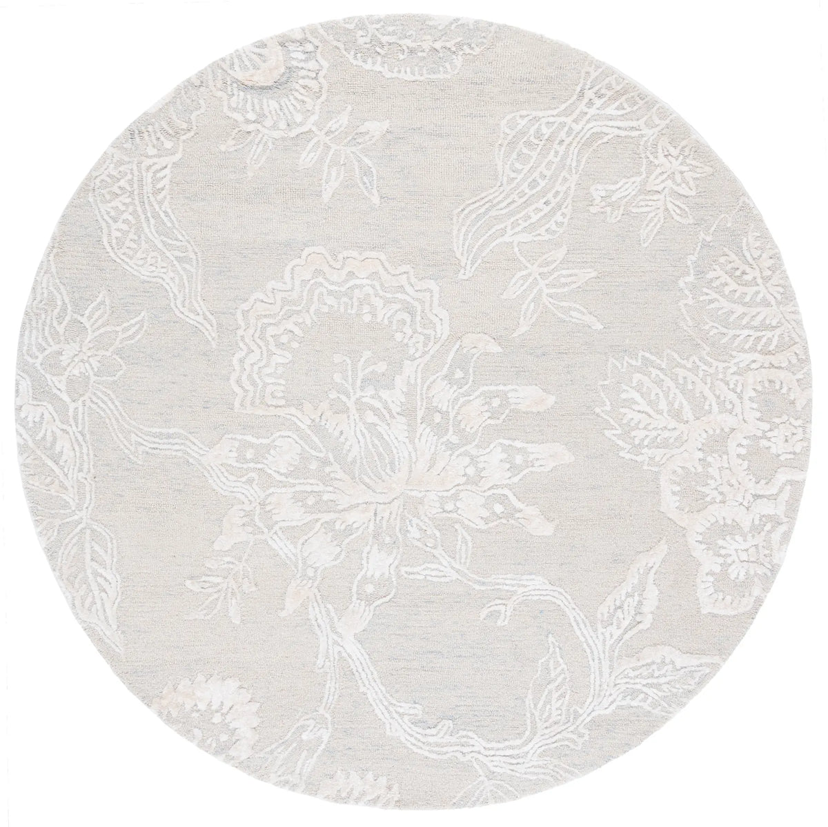 Safavieh Glamour 6'-0" x 6'-0" Rug in Light Blue / Ivory