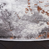 Safavieh Craft 6'-7" x 6'-7" Rug in Grey / Orange