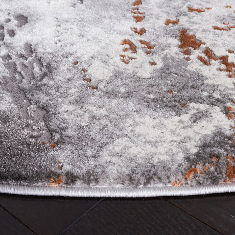 Safavieh Craft 6'-7" x 6'-7" Rug in Grey / Orange