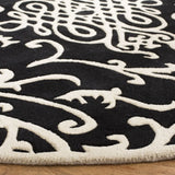 Safavieh Soho 6'-0" x 6'-0" Rug in Black / Ivory