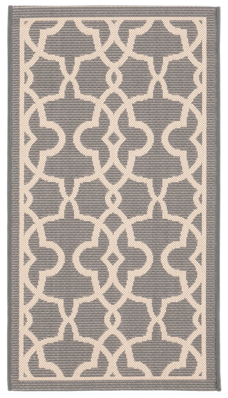 Safavieh Courtyard 2'-0" x 3'-7" Rug in Grey / Beige
