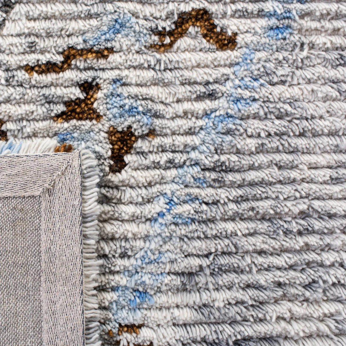 Safavieh Casablanca Shag 5'-0" x 8'-0" Rug in Grey / Blue