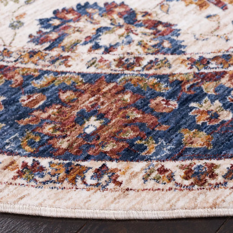 Safavieh Heirloom 700 6'-7" x 6'-7" Rug in Ivory / Navy