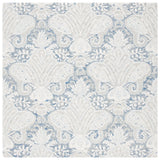 Safavieh Micro-Loop 5'-0" x 5'-0" Rug in Blue / Ivory