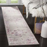 Safavieh Skyler 2'-0" x 10'-0" Rug in Grey / Pink