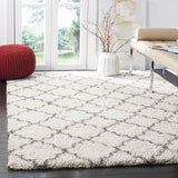 Safavieh Hudson Shag 6'-0" x 9'-0" Rug in Ivory / Grey