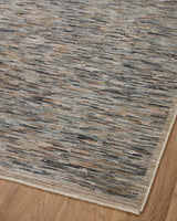 Loloi Soho Soh-03 Multi/Sand Rug - angled corner on wood