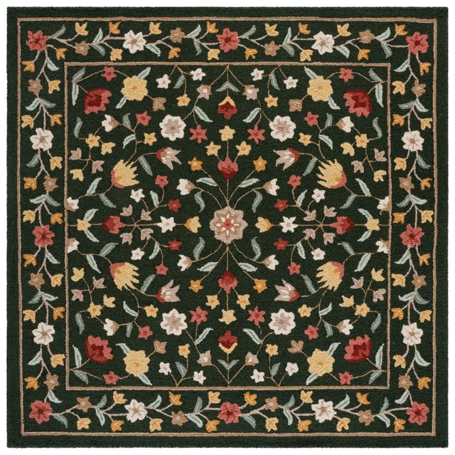 Safavieh Chelsea 6'-0" x 6'-0" Rug in Green / Red