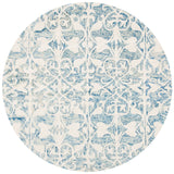 Safavieh Chatham 5'-0" x 5'-0" Rug in Dark Blue / Ivory