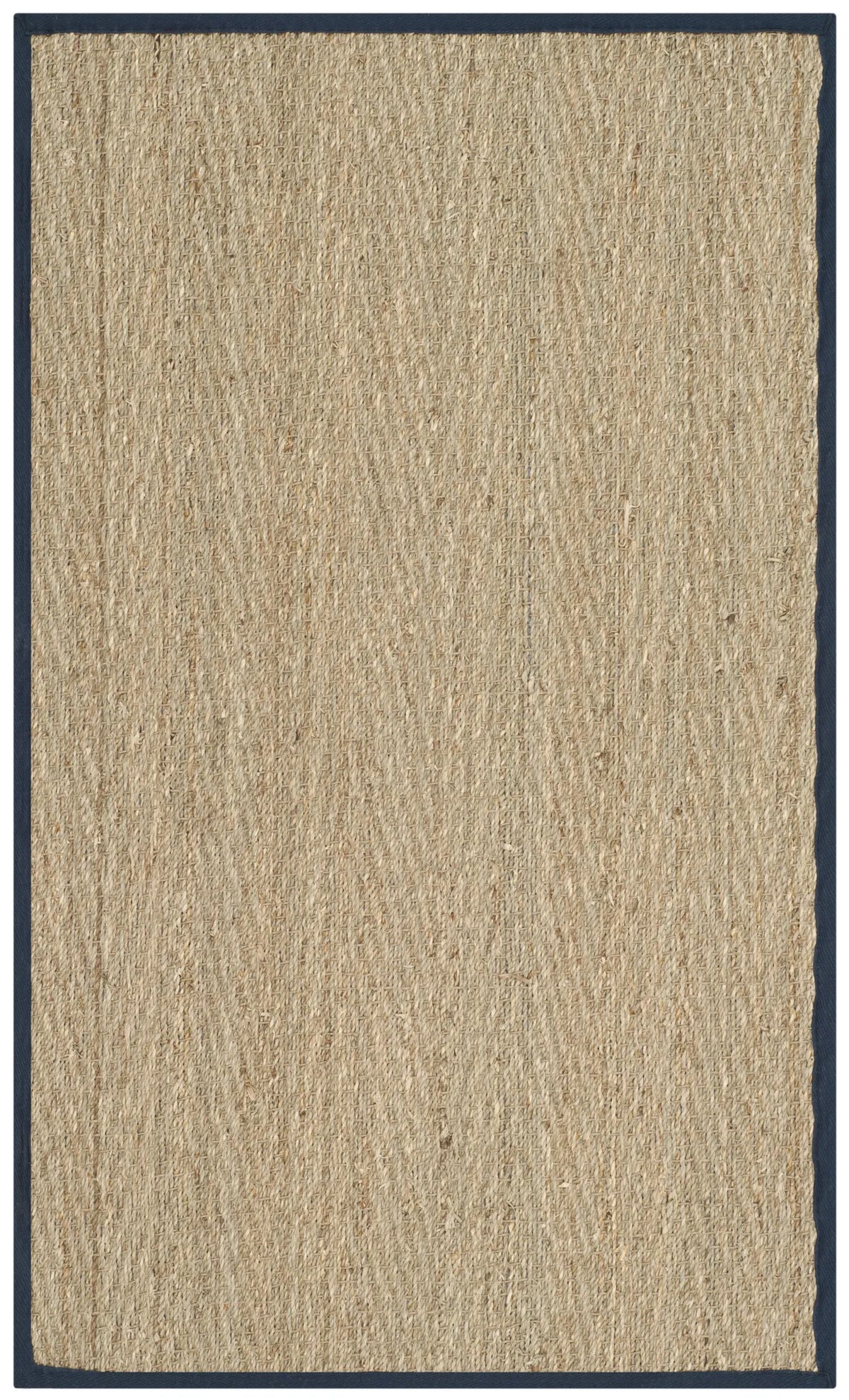 Safavieh Natural Fiber 2'-0" x 3'-0" Rug in Natural / Navy Blue