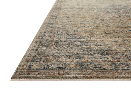 Loloi Heritage Her-08 Sage/Navy Rug - rug corner