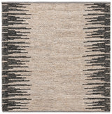 Safavieh Natural Fiber 6'-0" x 6'-0" Rug in Light Grey / Black