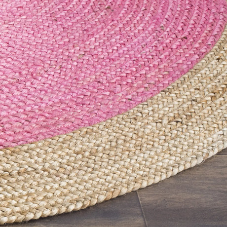 Safavieh Natural Fiber 5'-0" x 5'-0" Rug in Pink / Natural