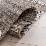 Safavieh Striped Kilim 4'-0" x 6'-0" Rug in Black / Ivory
