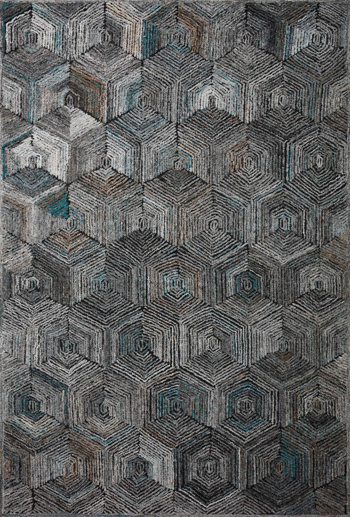 Loloi Prescott Pre-02 Metal Rugs - main flat