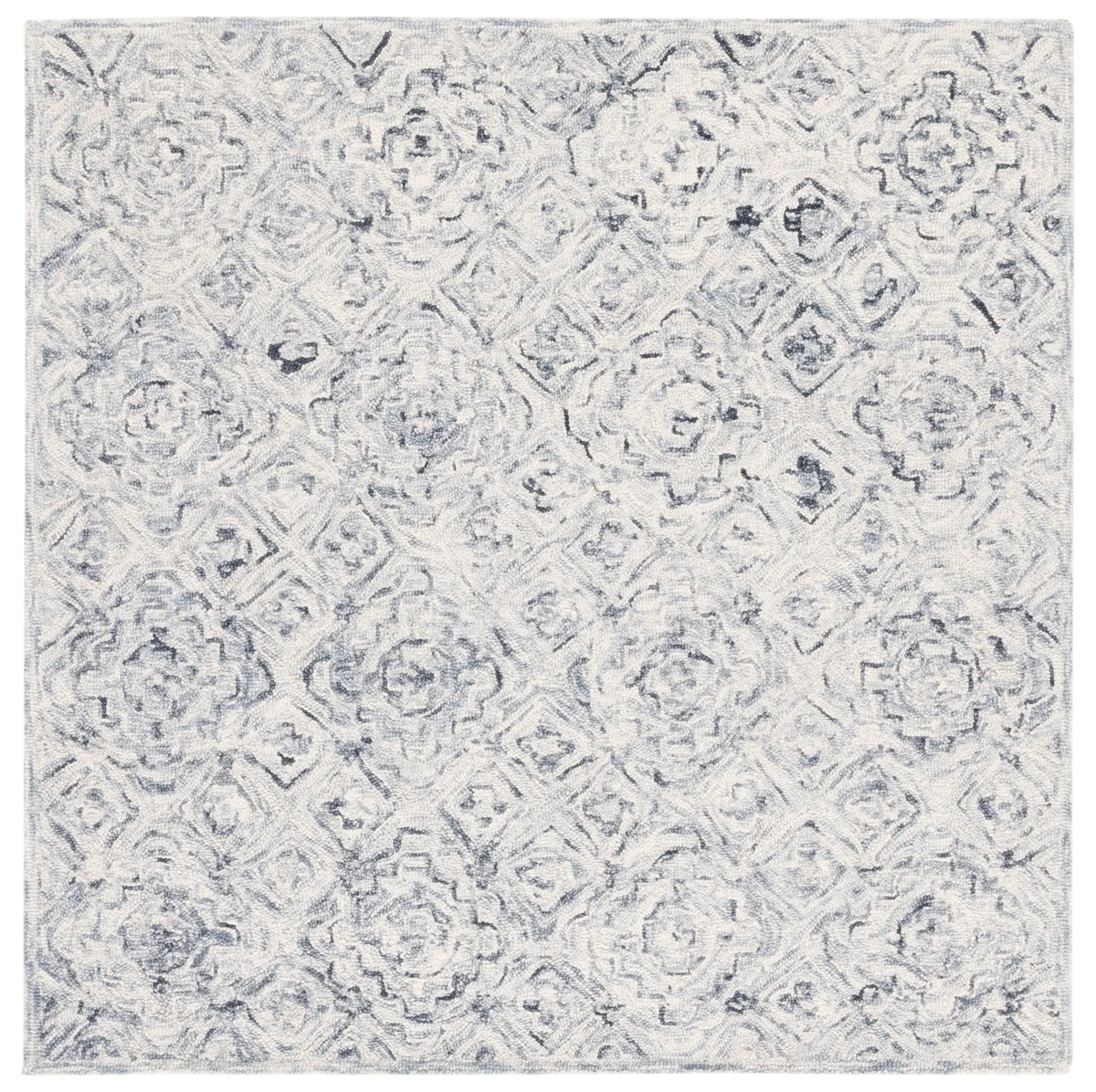 Safavieh Micro-Loop 5'-0" x 5'-0" Rug in Grey / Beige
