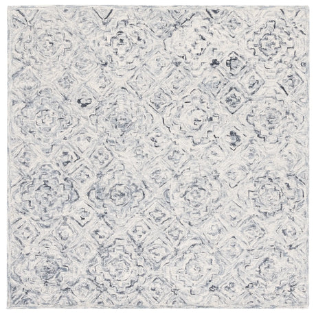 Safavieh Micro-Loop 5'-0" x 5'-0" Rug in Grey / Beige