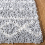 Safavieh Parma Shag 4'-0" x 6'-0" Rug in Grey / Ivory