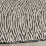 Safavieh Courtyard 10'-0" x 10'-0" Rug in Black / Beige